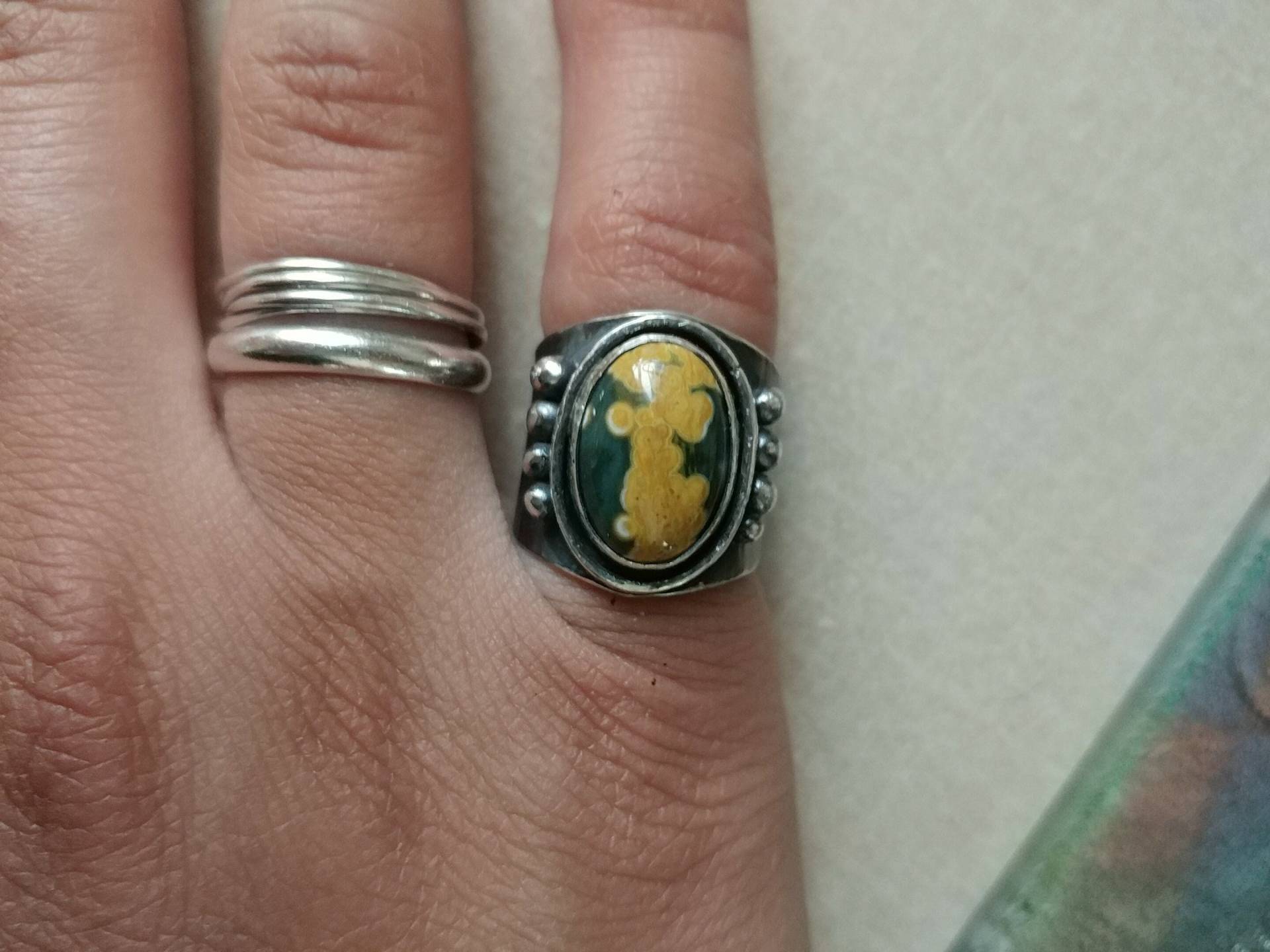 Jaspis Pinky Ring Jaspis Pinky Ring von EarthCoreMetalDesign