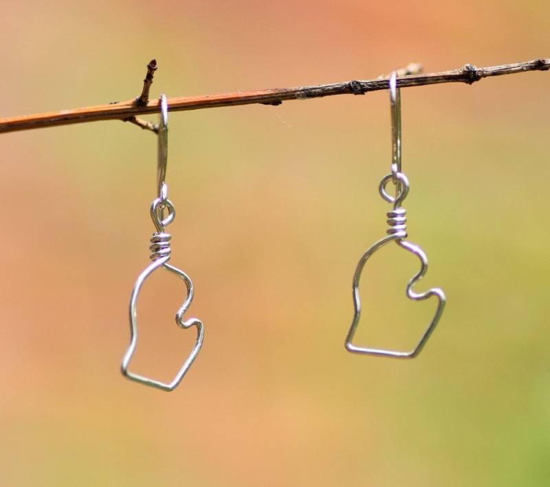 sterling Silber Gibeon Ohrringe Handschuh Zustand Schmuck von EarthJewelry