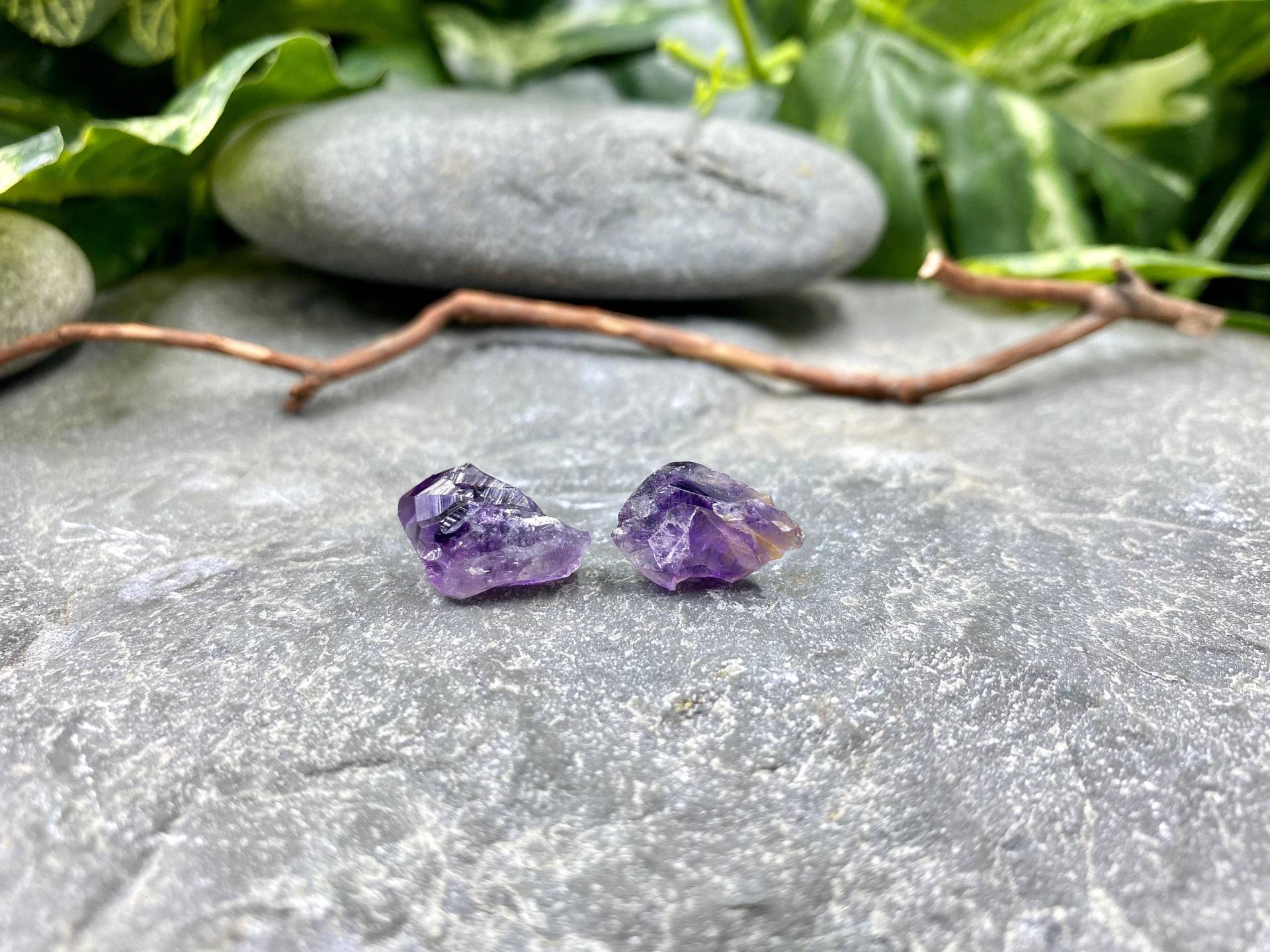 Amethyst Edelstein Ohrstecker/Ohrringe Lila Schmuck Februar Geburtsstein Amethyst Edelstein Ohrstecker/Ohrringe Lila Schmuck Februar Geburtsstein von EarthPlayStudios