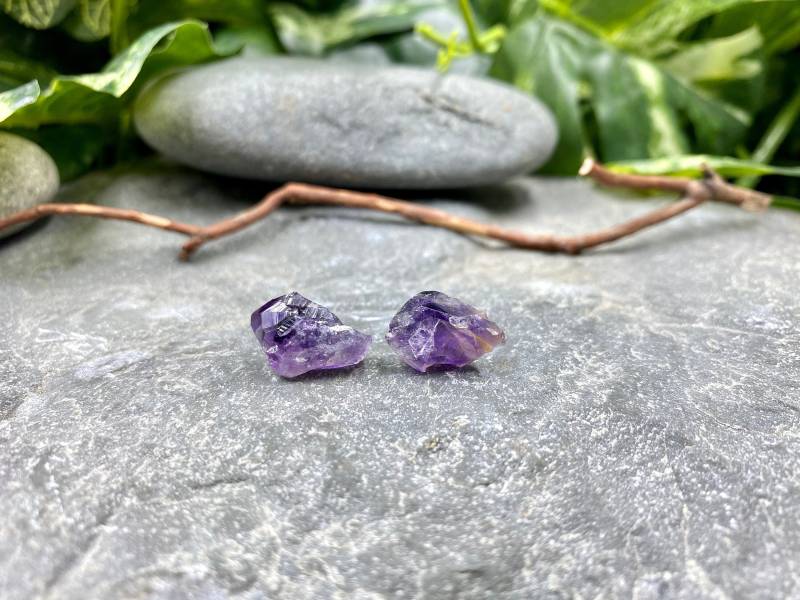 Amethyst Edelstein Ohrstecker/Ohrringe Lila Schmuck Februar Geburtsstein Amethyst Edelstein Ohrstecker/Ohrringe Lila Schmuck Februar Geburtsstein von EarthPlayStudios