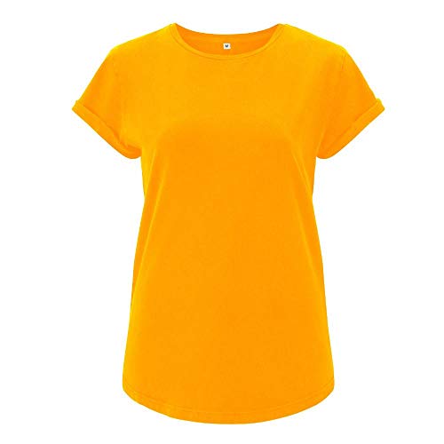 EarthPositive - Damen Stonewashed T-Shirt/Gold, L von EarthPositive