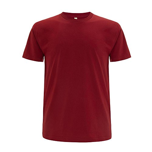 EarthPositive - Men's Organic T-Shirt/Dark Red, XS von EarthPositive