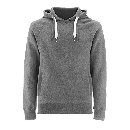 EarthPositive - Unisex Organic Hoodie/Melange Grey, L von EarthPositive