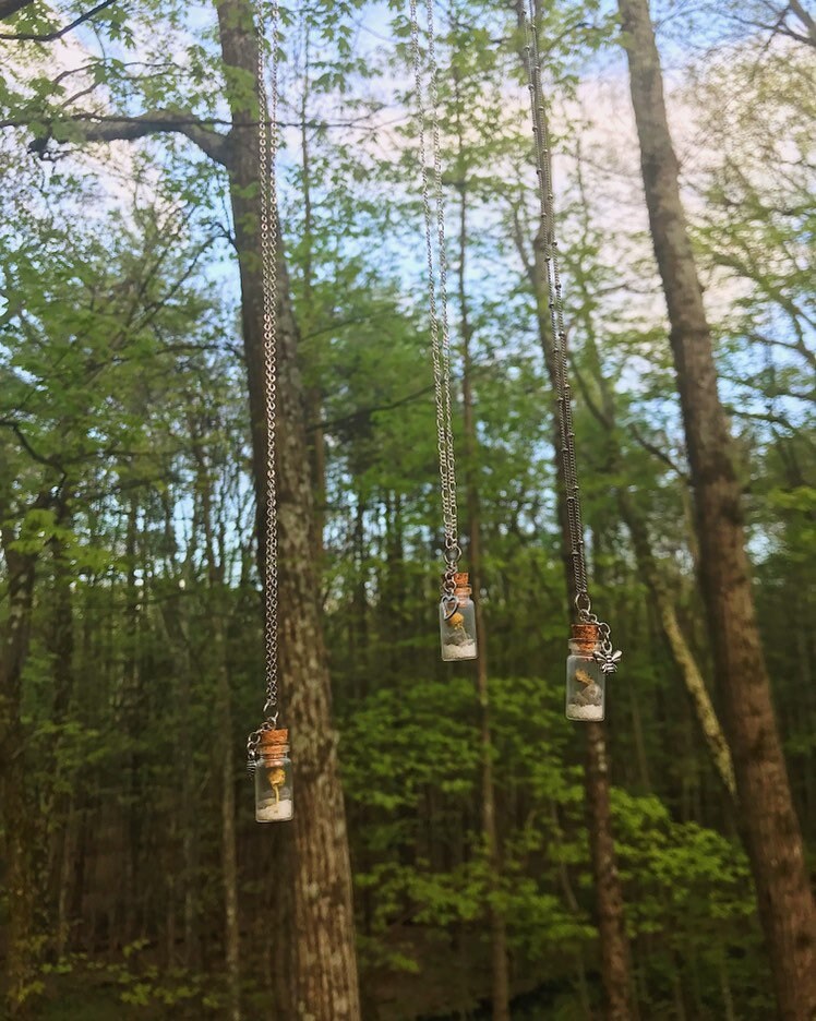 Labradorit Kraut Jar Anhänger von EarthenEssencesGoods