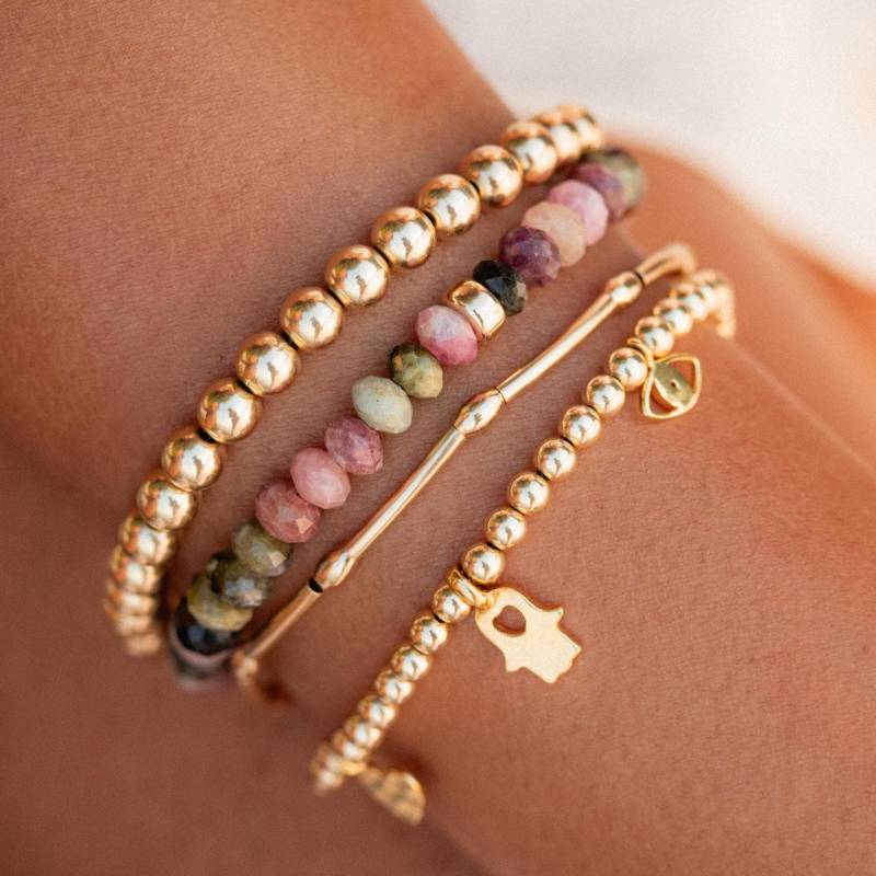 Mixed Turmalin Armband | Mehrfarbiger Pinkes [Ebmm1214] 6 Mm von EarthlyAbundanceGems