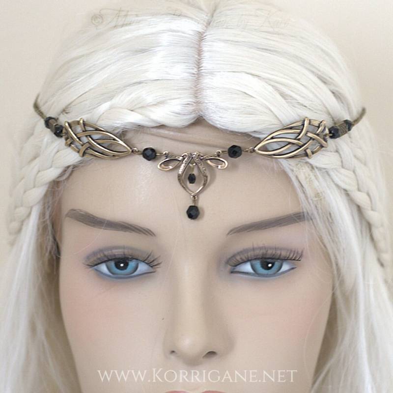 Érin Celtic Circlet Medieval Faery Tiara Bronze Black Érin Celtic Circlet Medieval Faery Tiara Bronze Black von EarthlyMoonCrafts