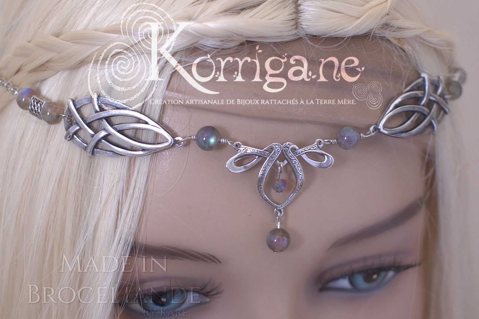 Erin Circlet - Labradorite Filled Sterling Silver Celtic Elf Faery Tiara Can Be Wear As A Necklace Erin Circlet - Labradorite Filled Sterling Silver Celtic Elf Faery Tiara Can Be Wear As A Necklace von EarthlyMoonCrafts