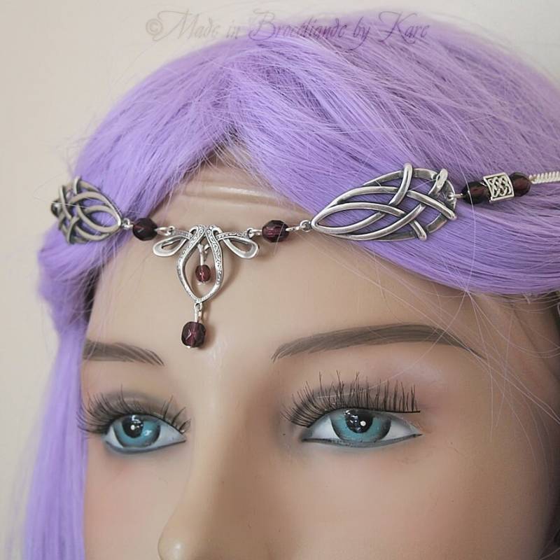 Maedieval Faery Tiara Necklace Circlet Celtic Choose Your Color Maedieval Faery Tiara Necklace Circlet Celtic Choose Your Color von EarthlyMoonCrafts