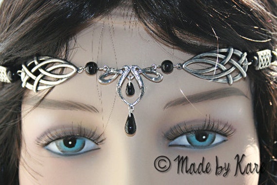 Medieval Faery Circlet Tiara Necklace Celtic Headband Medieval Faery Circlet Tiara Necklace Celtic Headband von EarthlyMoonCrafts