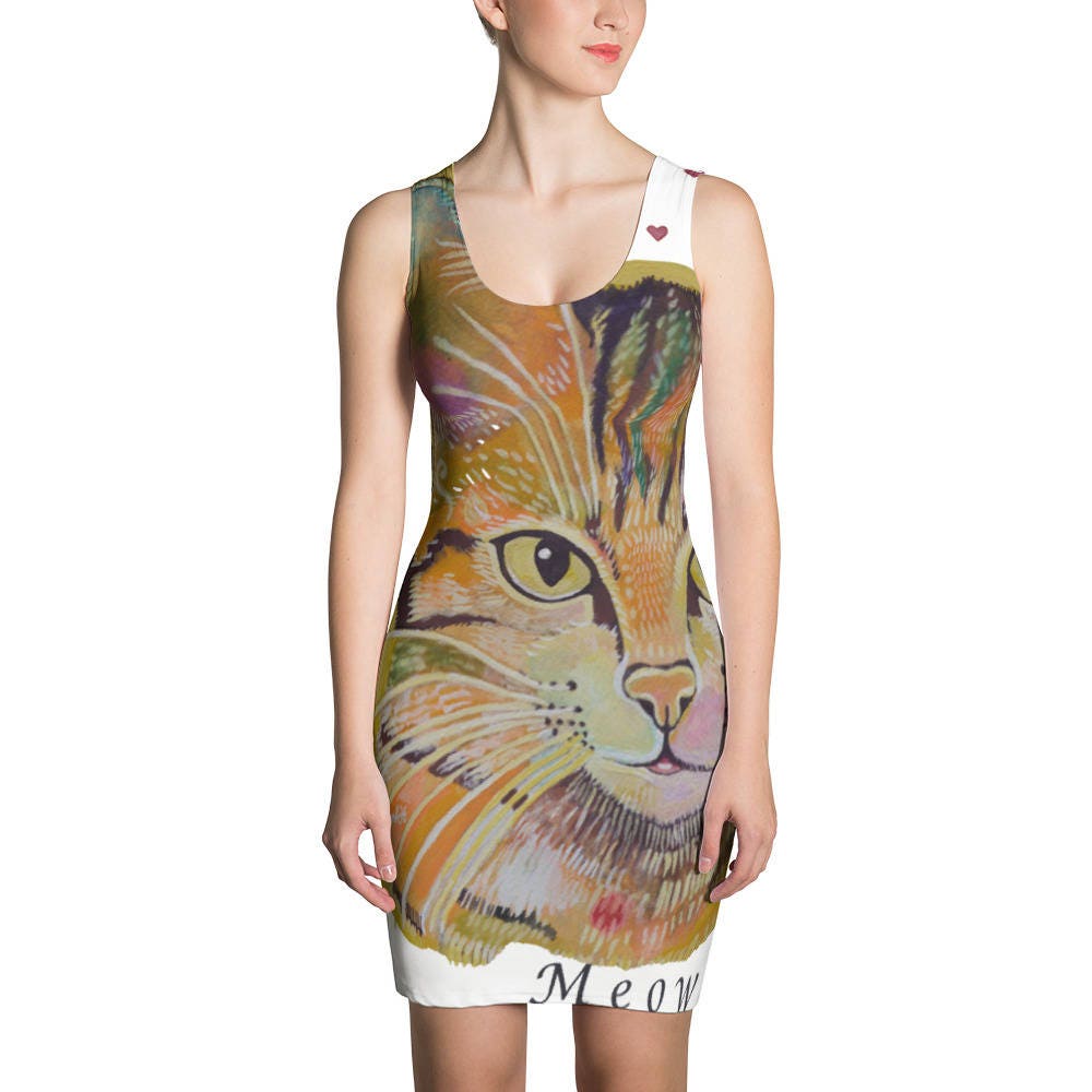 Katzenkleid, Kätzchenkleid, Tierkleid, Regenbogenkatzenkleid Katzenkleid, Kätzchenkleid, Tierkleid, Regenbogenkatzenkleid von EarthsoundGallery