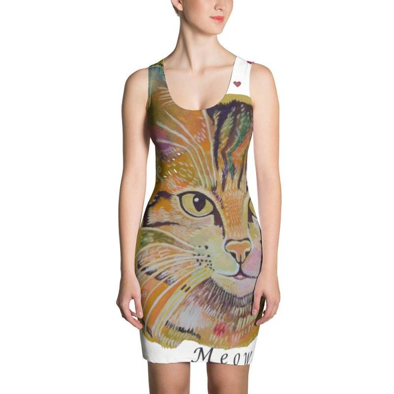 Katzenkleid, Kätzchenkleid, Tierkleid, Regenbogenkatzenkleid Katzenkleid, Kätzchenkleid, Tierkleid, Regenbogenkatzenkleid von EarthsoundGallery