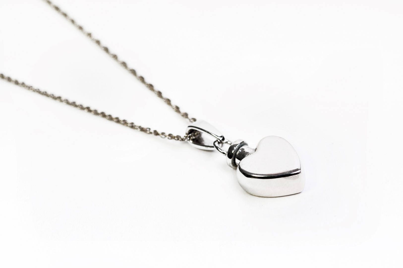 sterling Silber Herz Cremains Anhänger sterling Silber Herz Cremains Anhänger von EarthtoHeavenCo