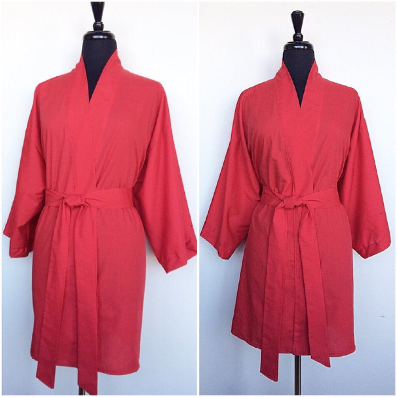 Kimono Aus 100% Baumwolle in Rot Kimono Aus 100% Baumwolle in Rot von EarthyEcoStyle