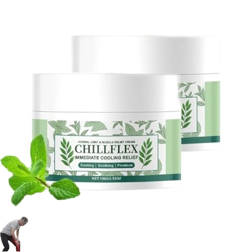 Chillflex Instant Cooling Relief, Chillflex Cream For Men Women 100g (2PCS) von EasPowest