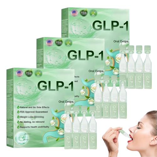 Lercea GLP-1 Oral Solution, Lercea Tropfen, STDEI GLP-1 Oral Solution, STDEI GLP-1 Orale Lösung, Natural Extracts for Women & Men (3 Pcs) von EasPowest