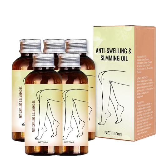 Swellclear Massage Oil for Legs, Swellclear Massage Oil, Natural Swelling Relief for Women and Men (5PCS) von EasPowest