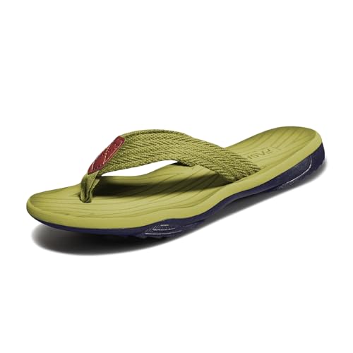Damen Herren Flip Flops Zehentrenner Sommer Outdoor Beach Sandalen Pool Badelatschen Pantoffeln Green 40 EU Damen Herren Flip Flops Zehentrenner Sommer Outdoor Beach Sandalen Pool Badelatschen Pantoffeln Green 40 EU von EaseWalk