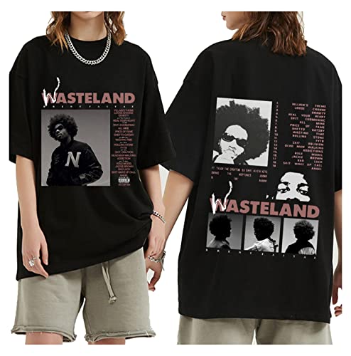 Brent Faiyaz T-Shirt 2022 Music Album Print T-Shirts Übergroßes Hip Hop Streetwear Unisex Kurzarm T-Shirt Black,M von East-hai-buy