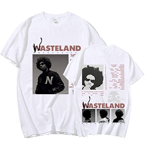 Brent Faiyaz T-Shirt 2022 Music Album Print T-Shirts Übergroßes Hip Hop Streetwear Unisex Kurzarm T-Shirt White,L von East-hai-buy