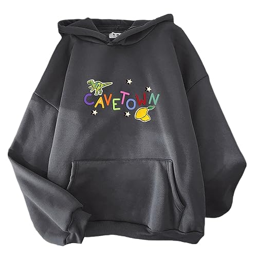 Cavetown Fan Print Hoodie Cartoon Lemon Boy Grafik Sweatshirt Männer Hoody Y2k Frauen Kawaii Fleece Pullover Dark Gray,M von East-hai-buy