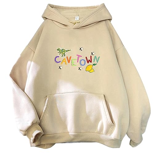 Cavetown Fan Print Hoodie Cartoon Lemon Boy Grafik Sweatshirt Männer Hoody Y2k Frauen Kawaii Fleece Pullover Kahki,L von East-hai-buy