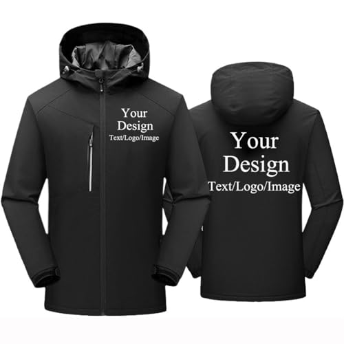 East-hai-buy Benutzerdefinierte Logo wasserdichte Jacke Outdoor Windjacke Bergsteigen Wandern Camping Warm Personalisierte Mantel Herren Damen Frühling Herbst Winter Fleece Hoodie Black,M East-hai-buy Benutzerdefinierte Logo wasserdichte Jacke Outdoor Windjacke Bergsteigen Wandern Camping Warm Personalisierte Mantel Herren Damen Frühling Herbst Winter Fleece Hoodie Black,M von East-hai-buy
