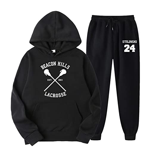 East-hai-buy Herren Trainingsanzüge Set Kapuzenpulli + Jogginghose 2er Set Fitnessanzüge Kapuzenpullover von East-hai-buy