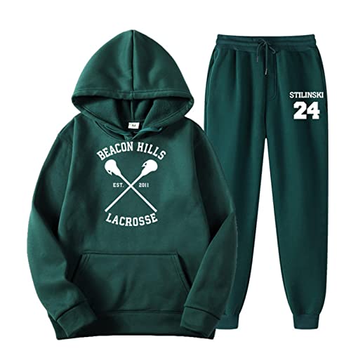 East-hai-buy Herren Trainingsanzüge Set Kapuzenpulli + Jogginghose 2er Set Fitnessanzüge Kapuzenpullover von East-hai-buy