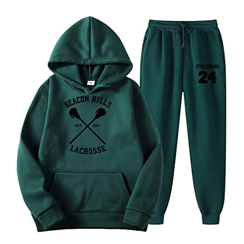 East-hai-buy Herren Trainingsanzüge Set Kapuzenpulli + Jogginghose 2er Set Fitnessanzüge Kapuzenpullover von East-hai-buy