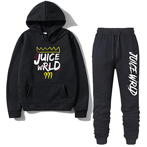 East-hai-buy Herren Trainingsanzug RIP Rapper 2PCS Outfits Set Langarm Hoodie Pullover Sweatshirts + Kordelzug Jogginghose Jogger Club Sweatsuit Kleidung von East-hai-buy