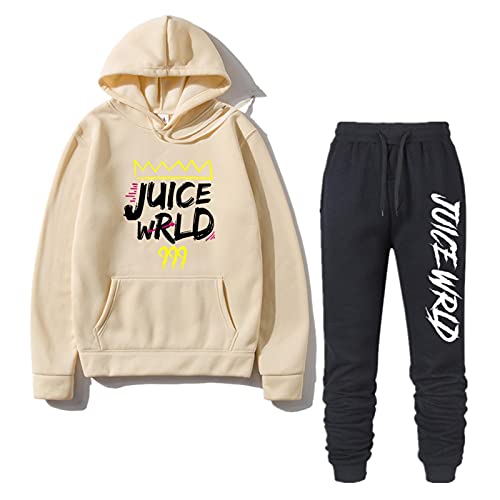 East-hai-buy Herren Trainingsanzug RIP Rapper 2PCS Outfits Set Langarm Hoodie Pullover Sweatshirts + Kordelzug Jogginghose Jogger Club Sweatsuit Kleidung von East-hai-buy