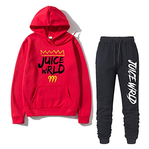 East-hai-buy Herren Trainingsanzug RIP Rapper 2PCS Outfits Set Langarm Hoodie Pullover Sweatshirts + Kordelzug Jogginghose Jogger Club Sweatsuit Kleidung von East-hai-buy