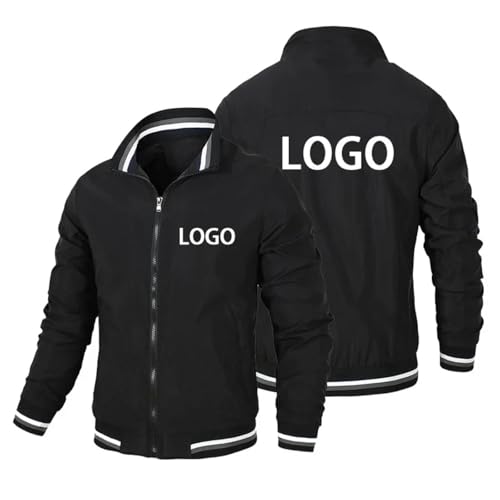 East-hai-buy Individuelles Logo Frühling Herbst Herren Arbeitsjacke Bergsteigen Personalisierte Sportjacken Mode Männlicher Reißverschluss Mantel Klassische Freizeitoberbekleidung Black,M East-hai-buy Individuelles Logo Frühling Herbst Herren Arbeitsjacke Bergsteigen Personalisierte Sportjacken Mode Männlicher Reißverschluss Mantel Klassische Freizeitoberbekleidung Black,M von East-hai-buy