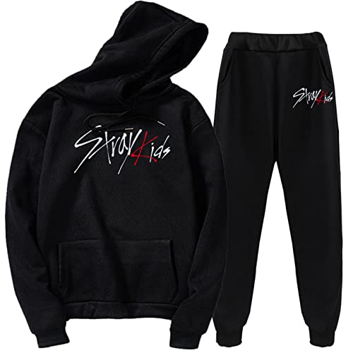 East-hai-buy KPOP Stray Kids MIROH Albumn Trainingsanzug StrayKids Minho Woojin CHANGBIN Hoodie + Hosen Männer Frauen von East-hai-buy