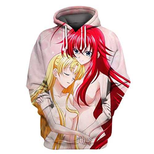 East-hai-buy Kapuzenpullover 3D Gedruckte Hoodies Anime Mädchen Druck Sweatshirts Männer Frauen Lässige Übergroße Hoodies Harajuku Pullover Jacke von East-hai-buy