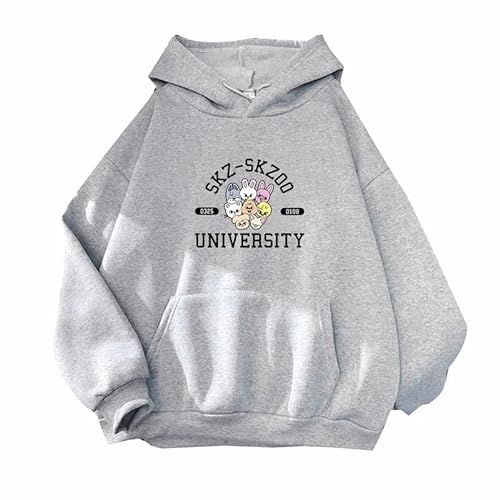 East-hai-buy Kpop Skzoo Stray Kids Hoodies Nette Frauen Pullover Streetwear Damen Kapuzenpullover Harajuku Lose Frühling Herbst Winter Sweatshirts Grafik Hoody von East-hai-buy