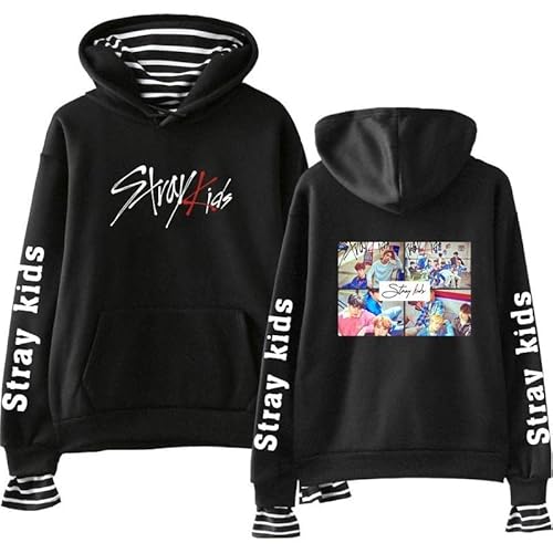 East-hai-buy Kpop Stray Kids Hoodie Frühlings Mode Kapuzenpullover Harajuku Langarm Sweatshirts Pullover Frauen Mädchen Tops von East-hai-buy