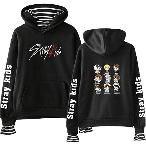 East-hai-buy Kpop Stray Kids Hoodie Frühlings Mode Kapuzenpullover Harajuku Langarm Sweatshirts Pullover Frauen Mädchen Tops von East-hai-buy