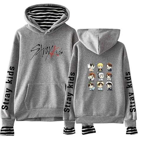 East-hai-buy Kpop Stray Kids Hoodie Frühlings Mode Kapuzenpullover Harajuku Langarm Sweatshirts Pullover Frauen Mädchen Tops von East-hai-buy