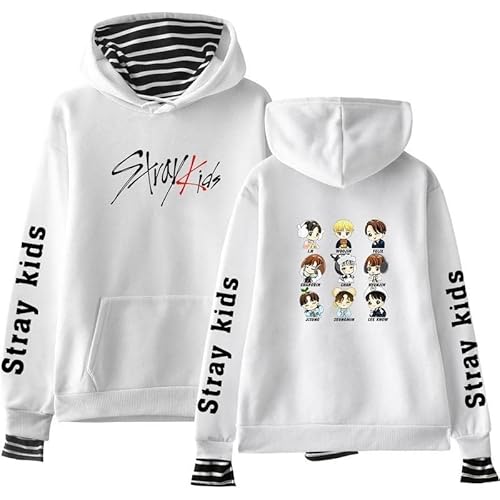 East-hai-buy Kpop Stray Kids Hoodie Frühlings Mode Kapuzenpullover Harajuku Langarm Sweatshirts Pullover Frauen Mädchen Tops von East-hai-buy