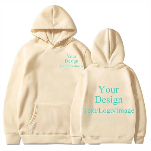 East-hai-buy Personalisierter Hoodie Benutzerdefinierte Sweatshirts Entwerfen Sie Ihre Eigenen Bilder/Logo Männer Frauen Harajuku Pullover Streetwear Familien Paar Geschenk color8,M von East-hai-buy