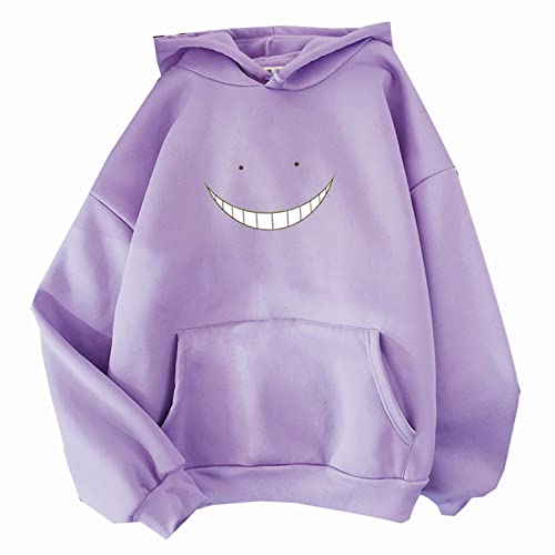 East-hai-buy Unisex Anime Assassination Classroom Hoodie Herren Kapuzenpullover Korosensei Pullover mit Rundhalsausschnitt Lässiger Sweatshirt Mantel mit Kapuze Erwachsene Kinder Hoodies von East-hai-buy