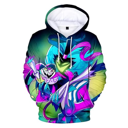 Helluva Boss Hoodie Erwachsene Kinder Kapuzenpullover 3D Langarm Sweatshirt Harajuku Streetwear 2022 Cartoon Anime Helluva Boss Pullover für Frauen Männer Jungen Mädchen von East-hai-buy