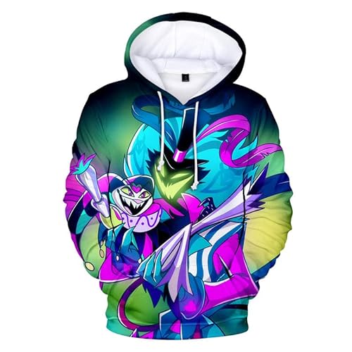 Helluva Boss Hoodie Erwachsene Kinder Kapuzenpullover 3D Langarm Sweatshirt Harajuku Streetwear 2022 Cartoon Anime Helluva Boss Pullover für Frauen Männer Jungen Mädchen von East-hai-buy