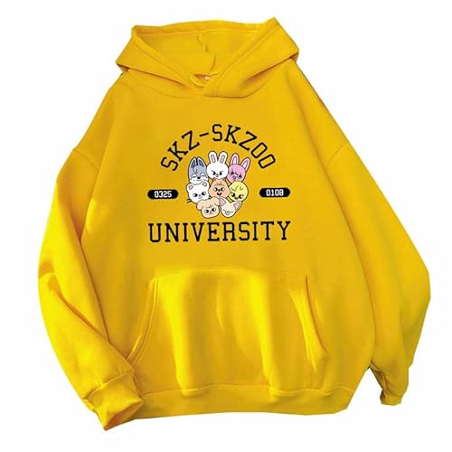 Kpop Skzoo Stray Kids Hoodies Niedlicher Cartoon Kapuzenpullover Frauen Männer Pullover Streetwear Top Harajuku Lässiges Kapuzen-Sweatshirt Paar Kleidung von East-hai-buy