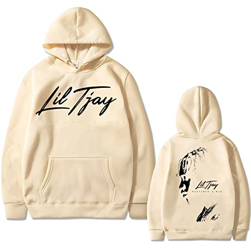 Rapper Lil Tjay Destined 2 Win Print Hoodie Schwarz Sweatshirt Männer Frauen Mode Übergroßen Hip-Hop Rapper Kapuzenpullover von East-hai-buy