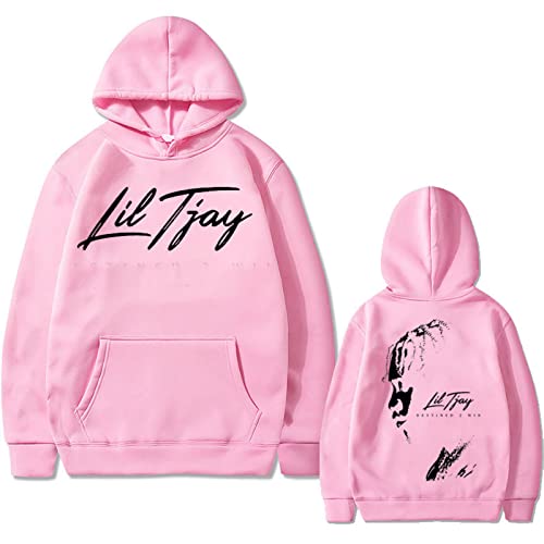 Rapper Lil Tjay Destined 2 Win Print Hoodie Schwarz Sweatshirt Männer Frauen Mode Übergroßen Hip-Hop Rapper Kapuzenpullover von East-hai-buy