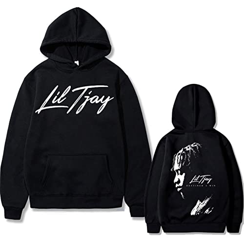 Rapper Lil Tjay Destined 2 Win Print Hoodie Schwarz Sweatshirt Männer Frauen Mode Übergroßen Hip-Hop Rapper Kapuzenpullover Rapper Lil Tjay Destined 2 Win Print Hoodie Schwarz Sweatshirt Männer Frauen Mode Übergroßen Hip-Hop Rapper Kapuzenpullover von East-hai-buy