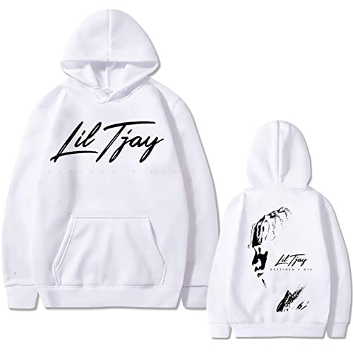 Rapper Lil Tjay Destined 2 Win Print Hoodie Schwarz Sweatshirt Männer Frauen Mode Übergroßen Hip-Hop Rapper Kapuzenpullover von East-hai-buy