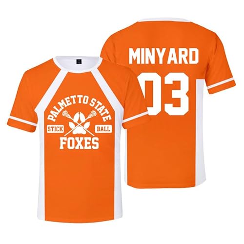 The Foxhole Court Palmetto-State Foxes Jersey Cosplay Minyard 3D T-Shirt für Männer und Frauen von East-hai-buy